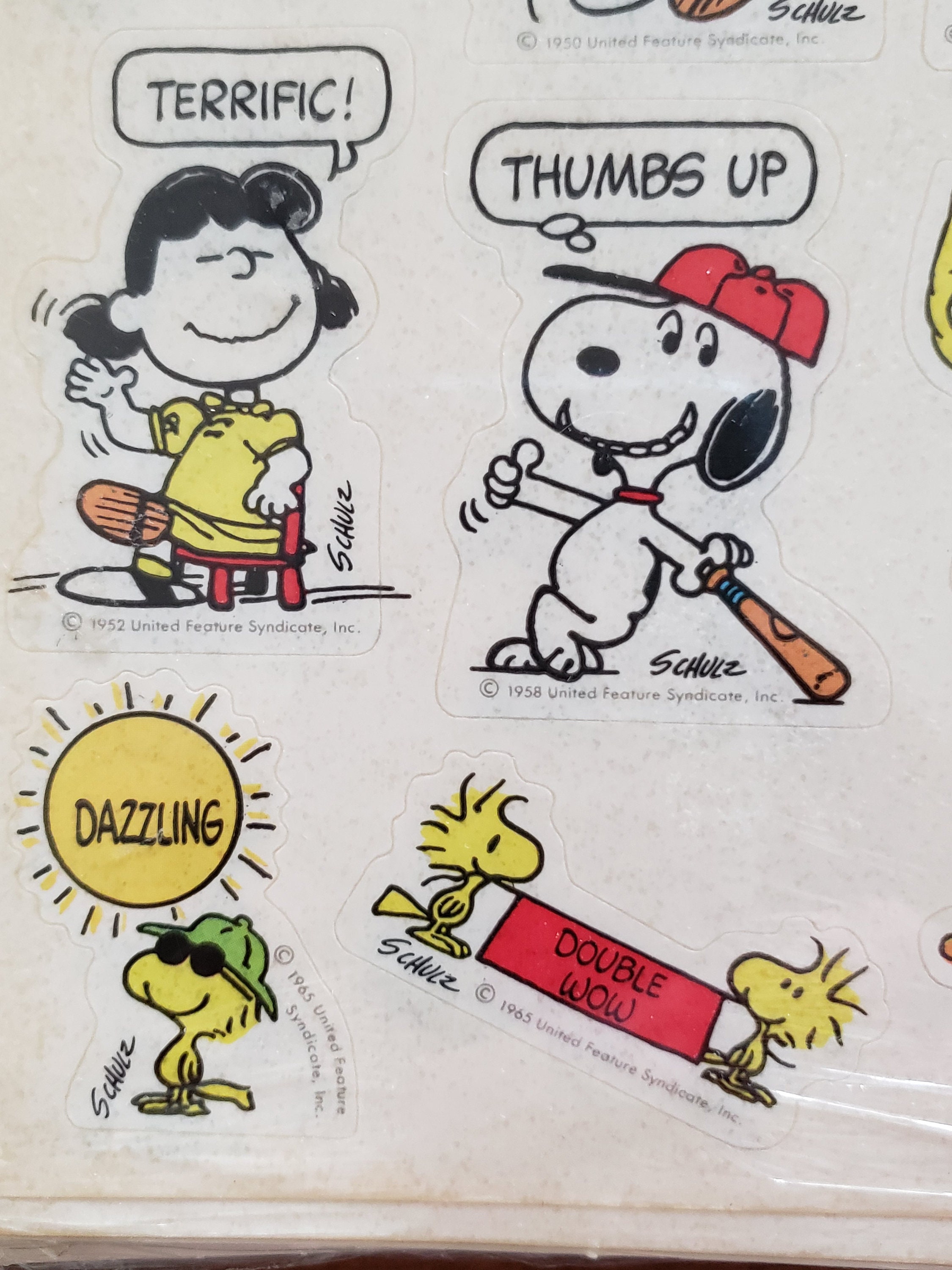 Snoopy Peanuts Stickers 4 Sheets New in Unopened Package by | Etsy