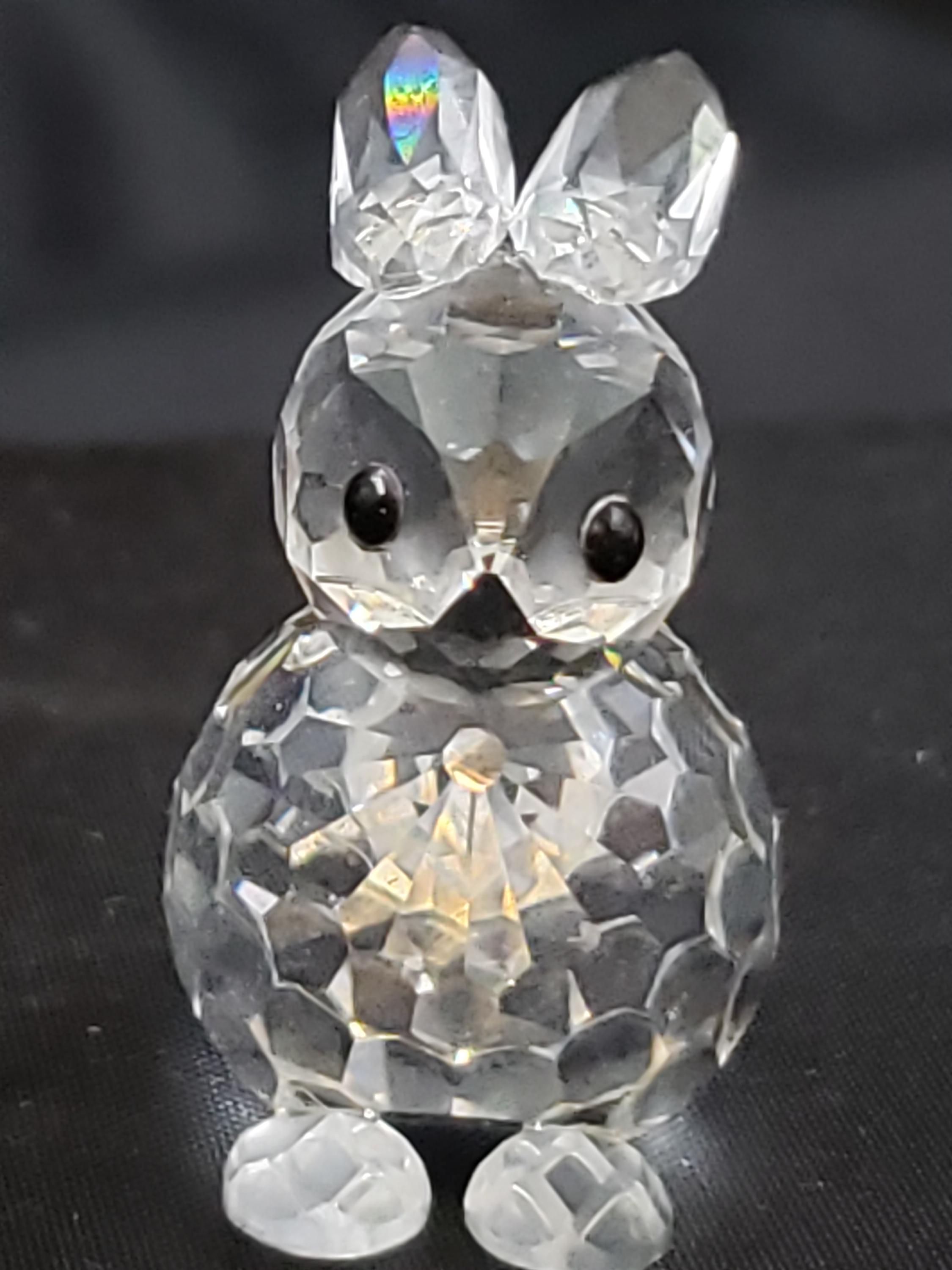 Easter Crystal Rabbit Swarovski Silver Crystal Bunny Rabbit Figurine for Swarovski Bunny ...