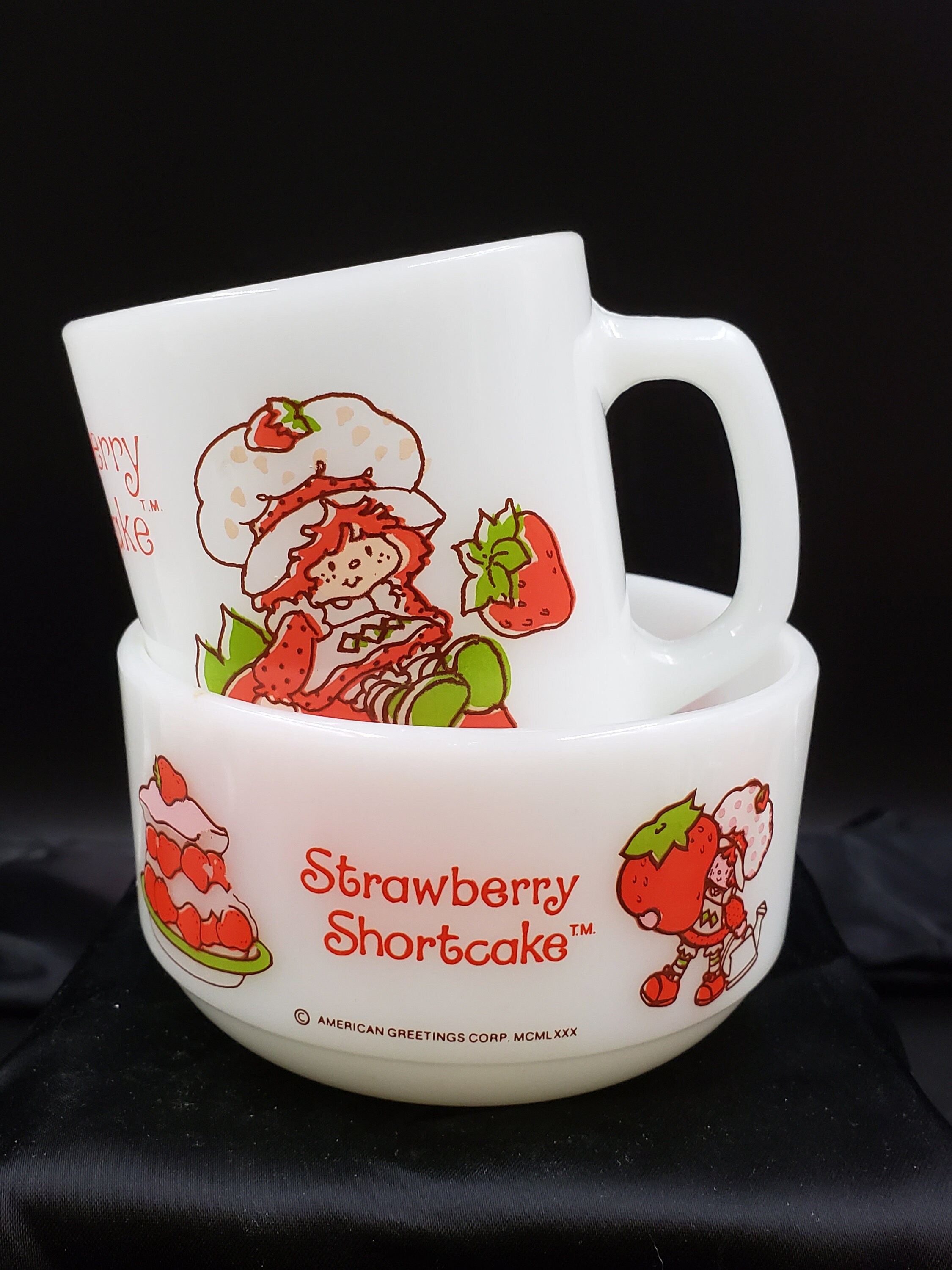 Fire King Strawberry Shortcake - Etsy