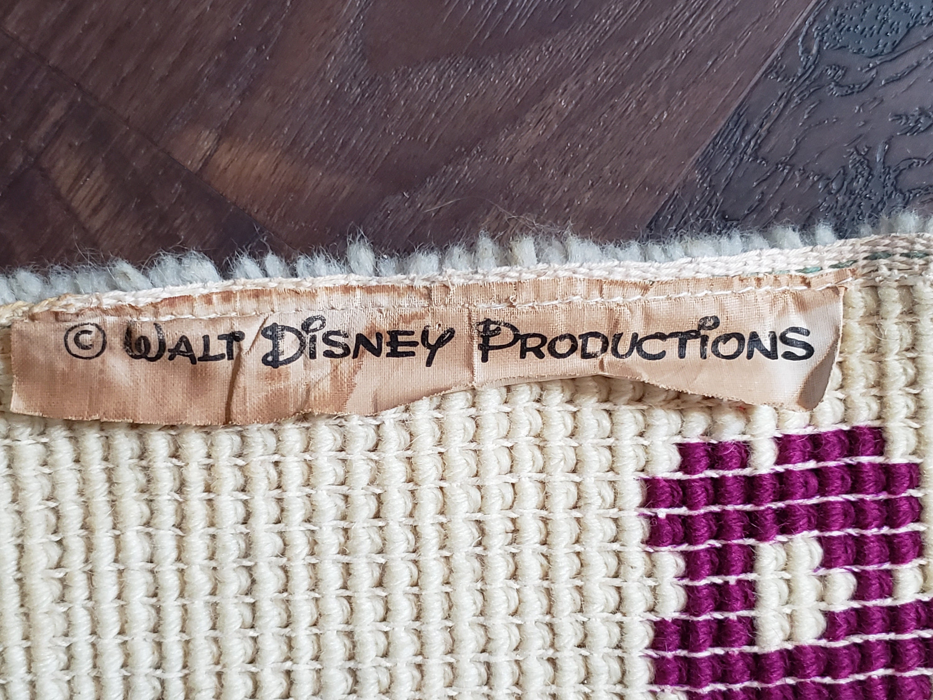 Large Vintage Mickey and Minnie Mouse Wool Hooked Rug for - Etsy