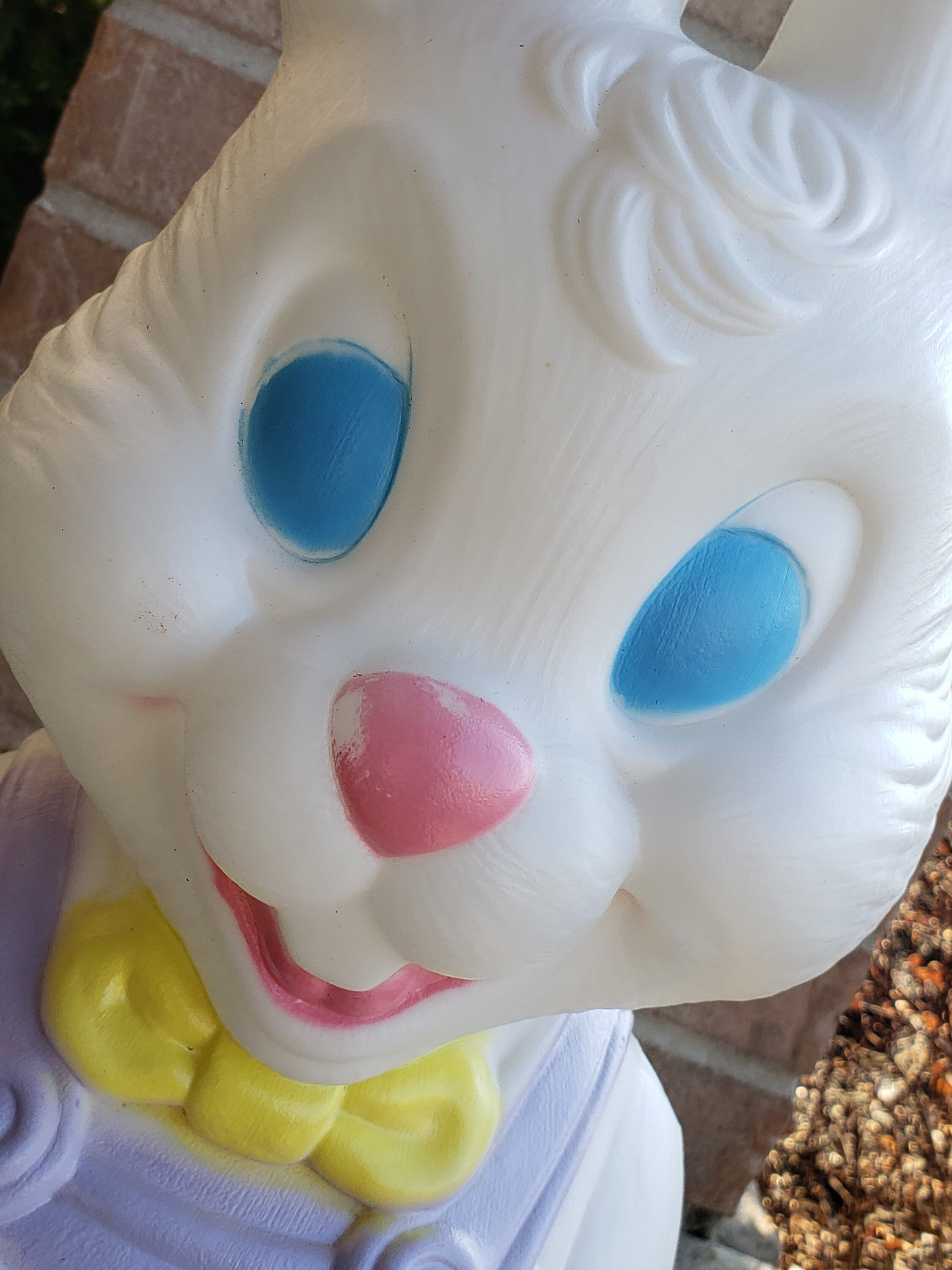 General Foam Easter Bunny Rabbit With Easter Basket Lighted Blow Mold ...