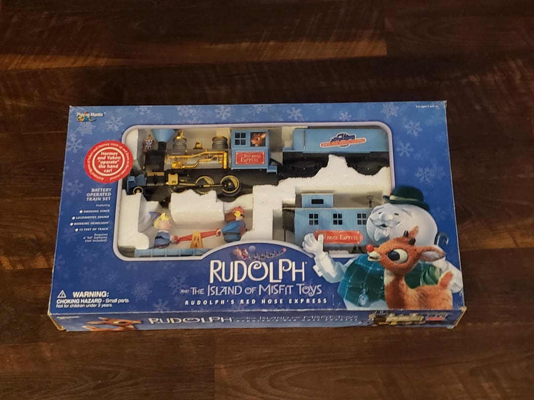 Wooden Rudolph Train Vintage Rudolph and the Island of Misfit Toys Rudolph's Red Nose ...