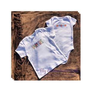 Personalized Embroidered Thanksgiving Sibling Set / Fall Season Custom Shirt / Children&#39;s and Infant&#39;s Monogrammed Shirt