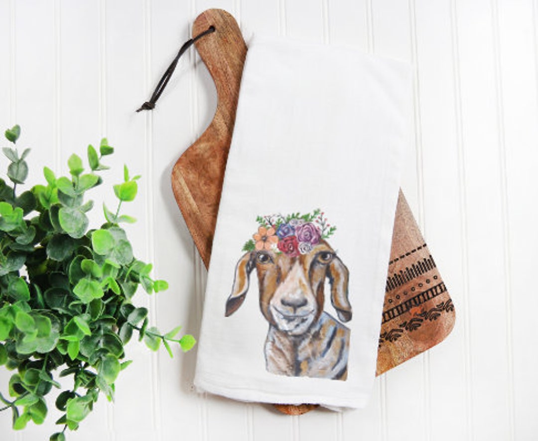 Kitchen Towels Goat Kitchen Towels Dish Towels Hand Towels Etsy