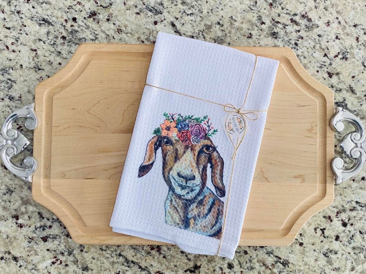 Kitchen Towels Goat Kitchen Towels Dish Towels Hand Towels Etsy