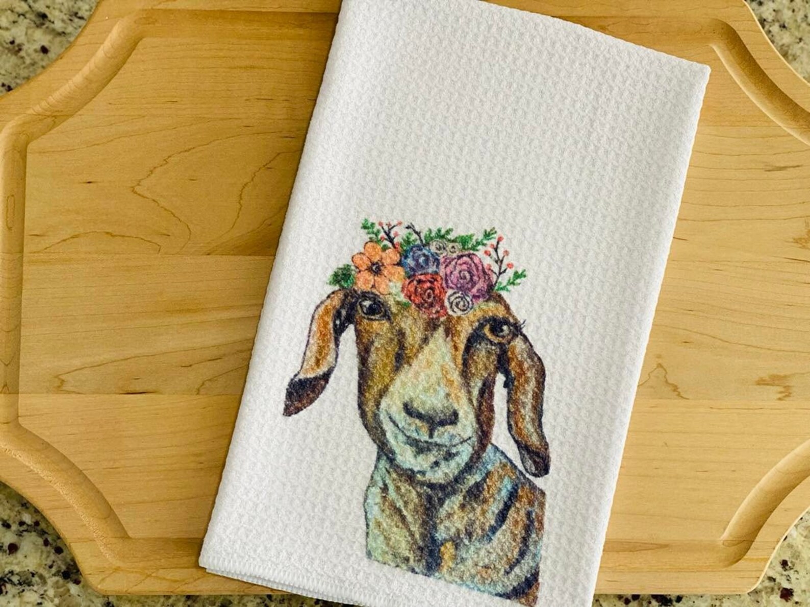 Kitchen Towels Goat Kitchen Towels Dish Towels Hand Towels Etsy