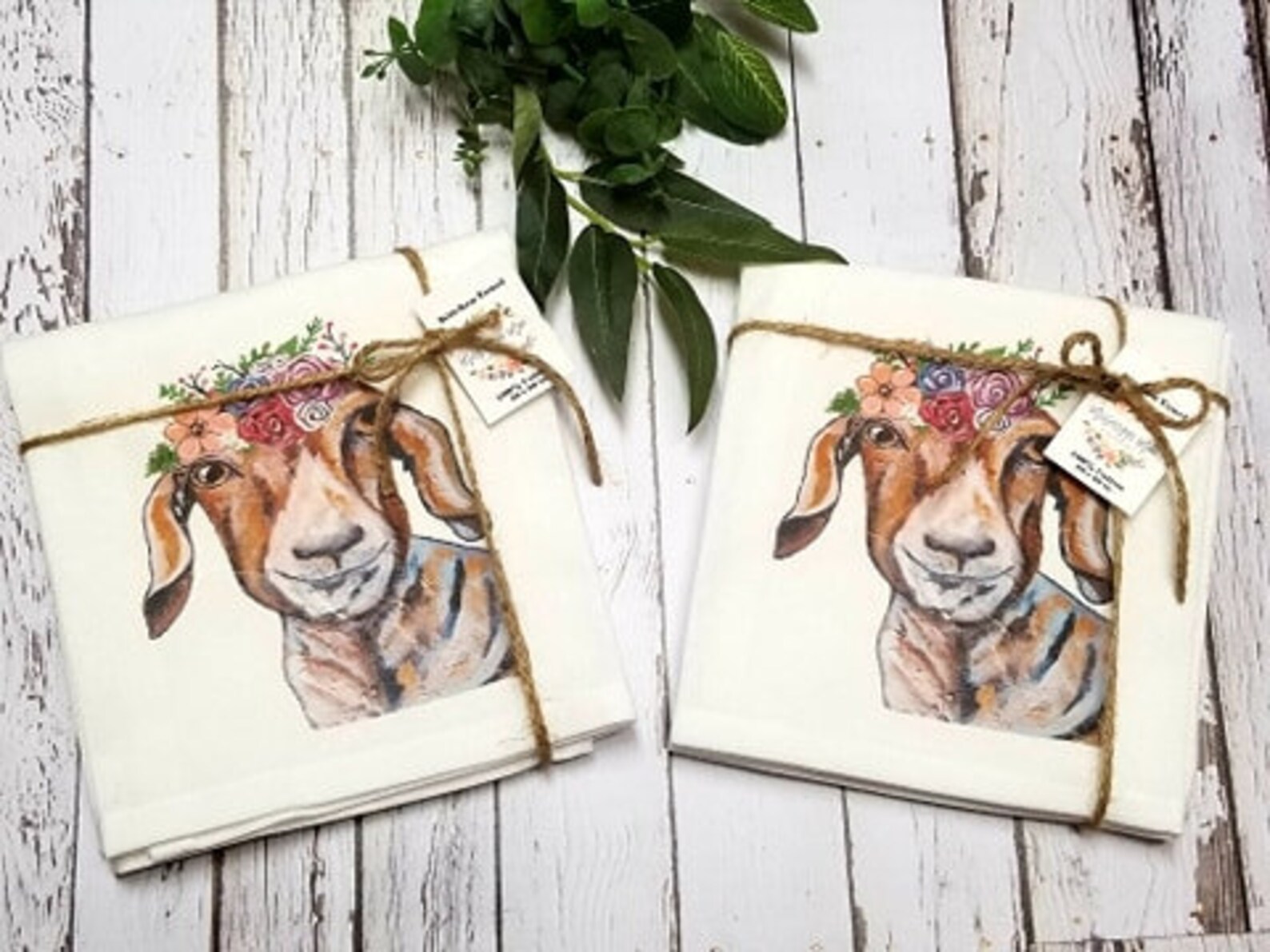 Kitchen Towels Goat Kitchen Towels Dish Towels Hand Towels Etsy