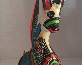 Hand Painted Llama Coin Bank