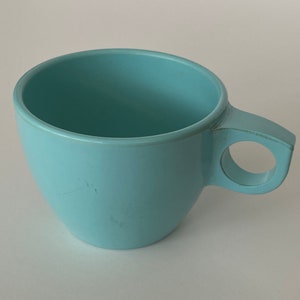 Vintage 1950s Melmac Blue Cup - Retro Watertown Monterey Made In USA Drinkware - Mid Century Modern MCM Kitchen & Home Decor