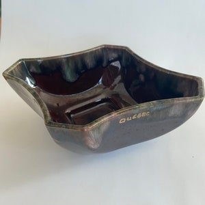 Vintage Beauceware Ceramic Planter Dish - Mid Century Ceramics Art - Quebec Canada - Rustic & Boho Retro Home Decor