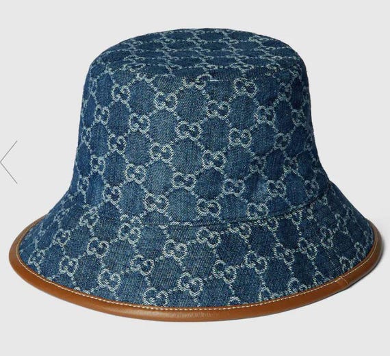 Gucci GG Denim Bucket Hat Size XXL 61cm New NWT - Designer  display picture 1