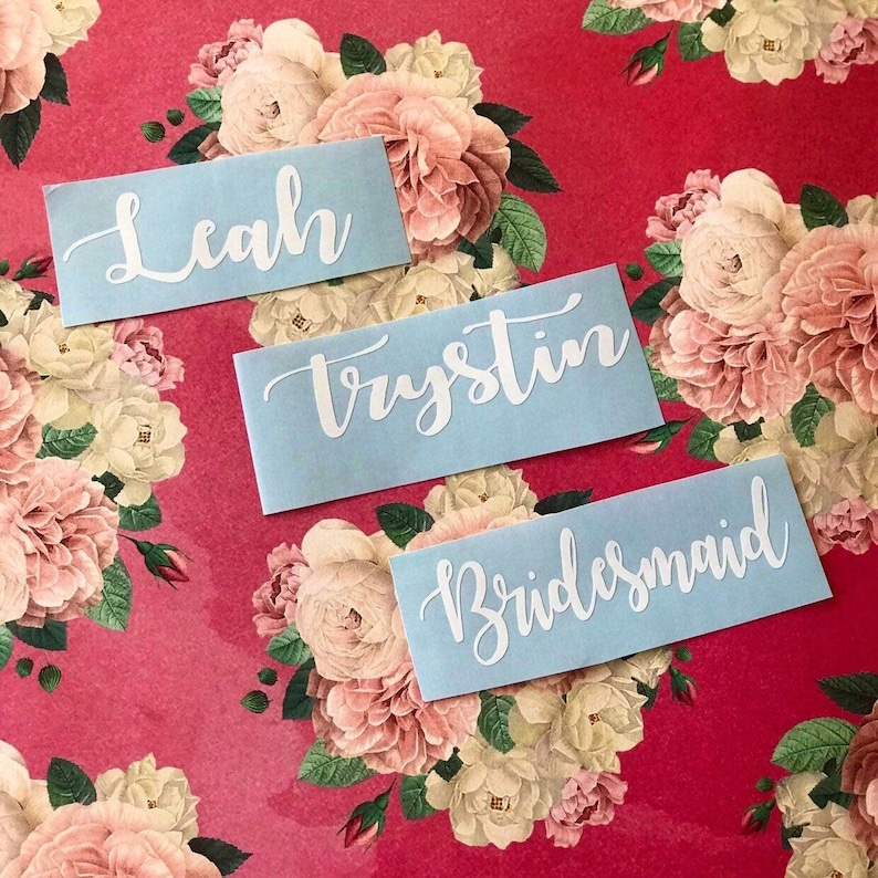 Custom Vinyl Name Decals Stickers / Tumblers / DIY Etsy