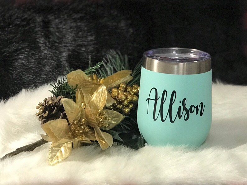 Christmas Yeti Wine Tumbler Decals DIY Vinyl Wedding Decals Etsy