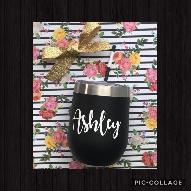 Yeti Tumbler Vinyl Name Decals DIY Vinyl Wine Wedding Decals Etsy