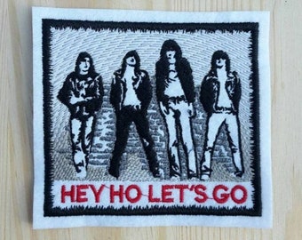 Patch Tribute inspired to Ramones - Hey Ho let's go - Amercican Punk Rock Cult - Forest Hills Queens New York - Joey - Dee Dee - Johnny