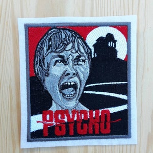 Patch Tribute inspired to 60' s cult movie - Bates Motel - Psycho - Alfred Hitchcock - Janet Leigh - Anthony Perkins - 60' s horror movie