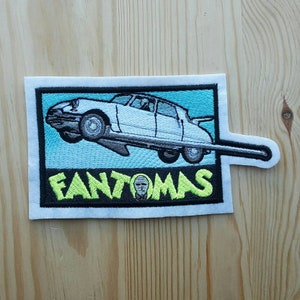 Patch Tribute Inspirado em Filme Vintage - Filme Policial - Comédia - Fantomas - Citroën DS - França