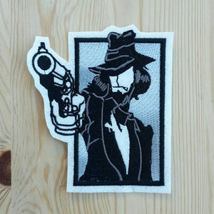 Parche de homenaje inspirado en Gunslinger - Jigen - Lupin The Third - Inspector Zenigata - Anime de TV - Manga de TV - Mina Fujiko - Goemon