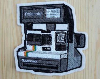 Toppa/Patch Tributo ispirato a istantanea vintage camera - Polaroid Supercolor - Fotografia - Ricordi