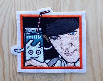 Patch Tribute inspired to Milk plus - A Clockwork orange - Alex DeLarge - Malcom McDowell -Stanley Kubrick -Korova Milk Bar - Ultraviolence