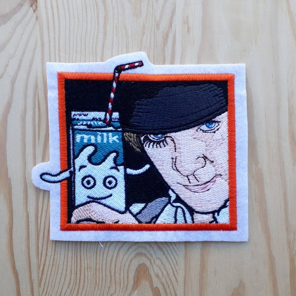 Patch Tribute inspired to Milk plus - A Clockwork orange - Alex DeLarge - Malcom McDowell -Stanley Kubrick -Korova Milk Bar - Ultraviolence