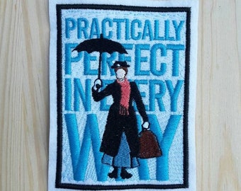 Patch Tribute inspired to Cult Musical fantasy film - Mary Poppins - Practically perfect in every way - Julie Andrews - Walt Disney - Londra