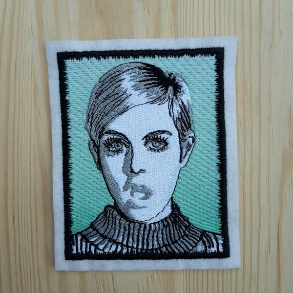 Patch Tribute inspired to British Model - Swinging London - Twiggy - 60's - Mary Quant - Miniskirt - Muppet Show - Pin Ups David Bowie
