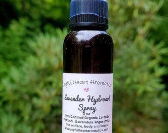 Lavender Hydrosol Spray -  Skin Toner, Body Spray, Linen Spray