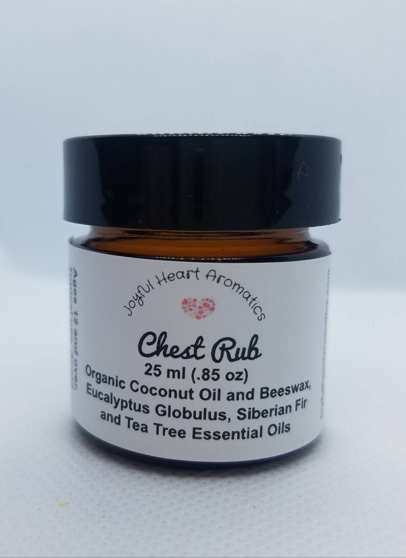 Chest Rub Essential Oils Certified Aromatherapist Etsy