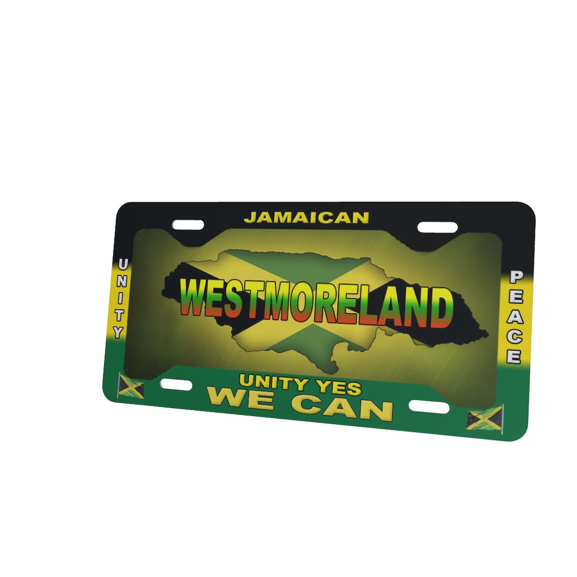 Jamaica Westmoreland License Plate Novelty Tag Etsy
