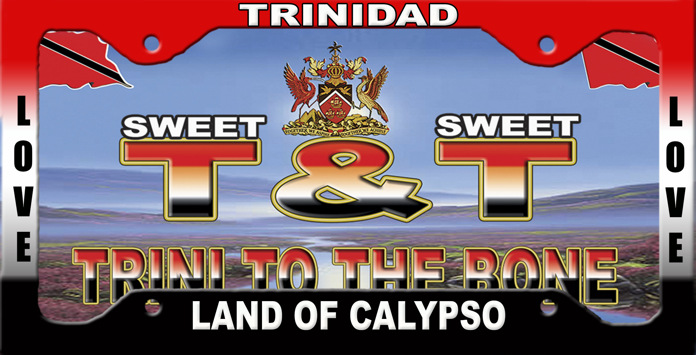 Trinidad License Plate Land of Calypso Etsy