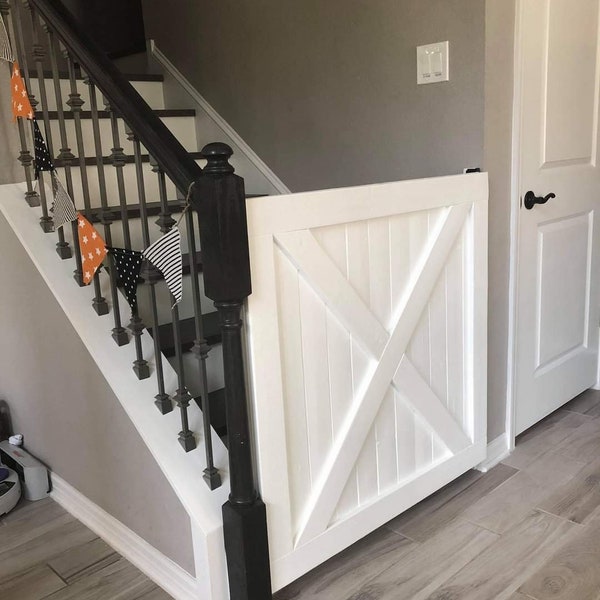 Modern Wood Baby Gate Etsy