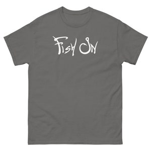 Fishing T-Shirt Fish On Mens Tshirt Fathers Day gift bass Birthday gifts for dad husband daddy grandpa Father&#39;s Day Gift