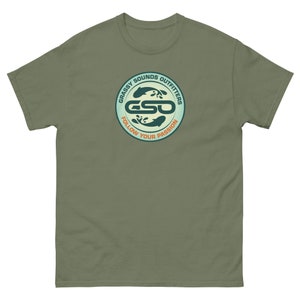 Grassy Sounds Outfitters Fly Fishing Shirt, Men's Fishing Tee, Men's Fly Fishing, Brook Trout Tee, Rainbow Trout, Salmon, Fly fishing gift