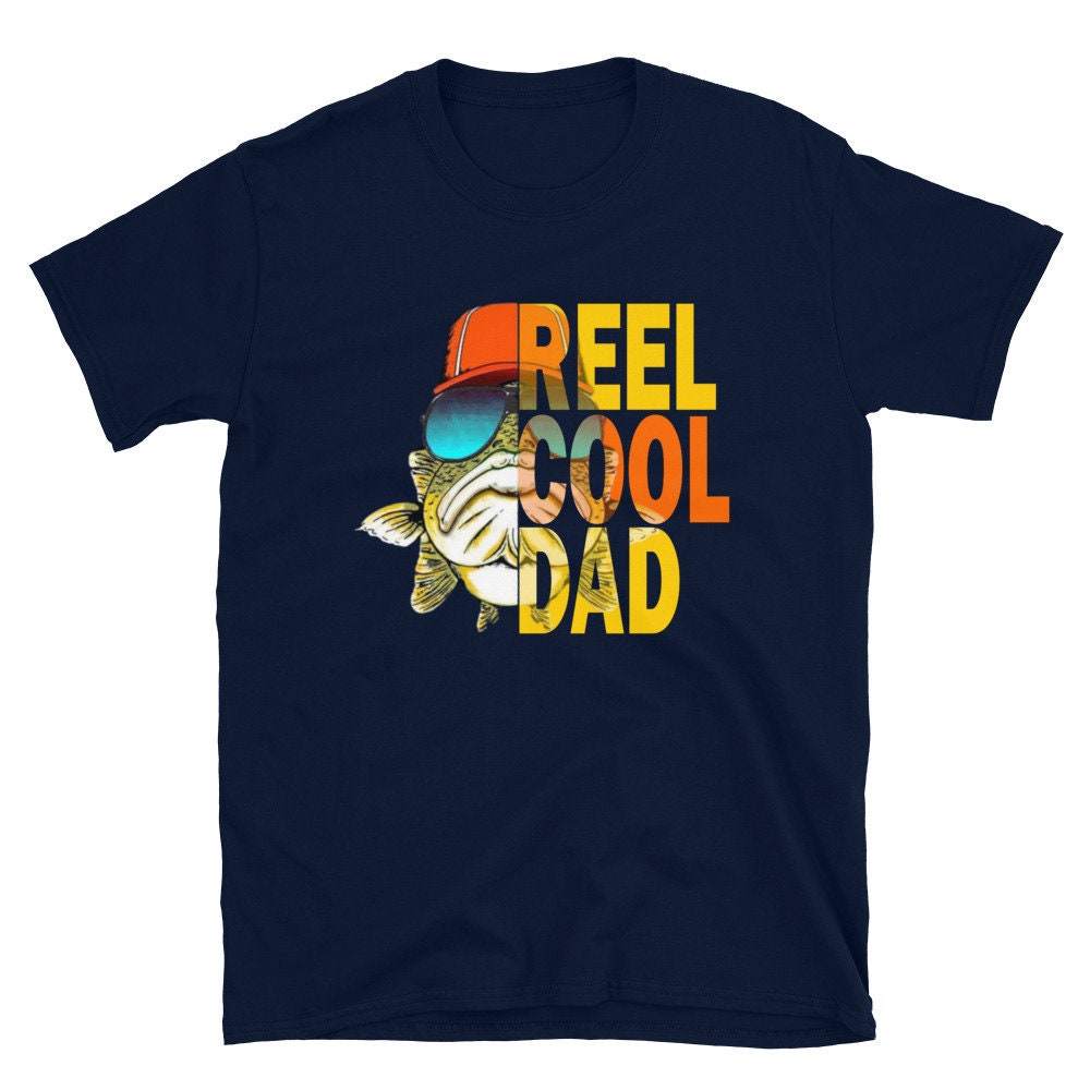 Reel Cool Dad Bass Fishing Shirt, Father's Day Tee, Gift Ideas