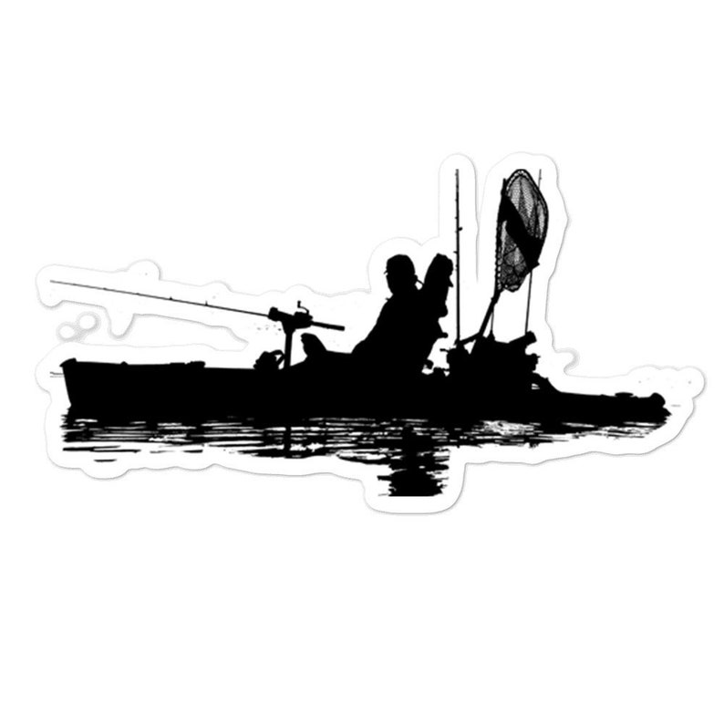 Kayak Fishing Sticker Kayaking Decal Kayaking Gifts Kayak Etsy New