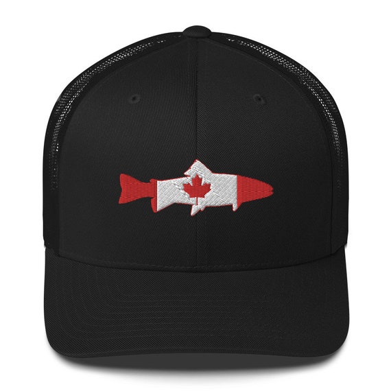 Canada Trout Trucker Baseball Cap, Fishing Hat, Present for Fisherman  Fishing Gift for Men, Trucker Cap 