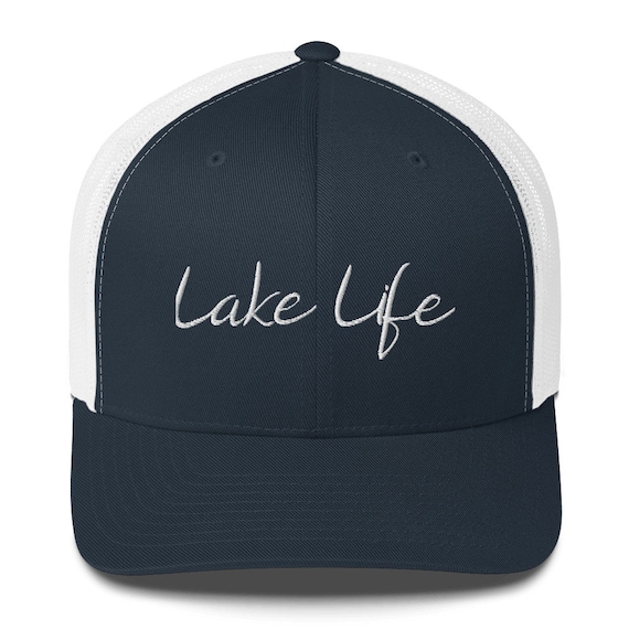 Lake Life Trucker Baseball Cap, Fishing Hat , Lake Life Present