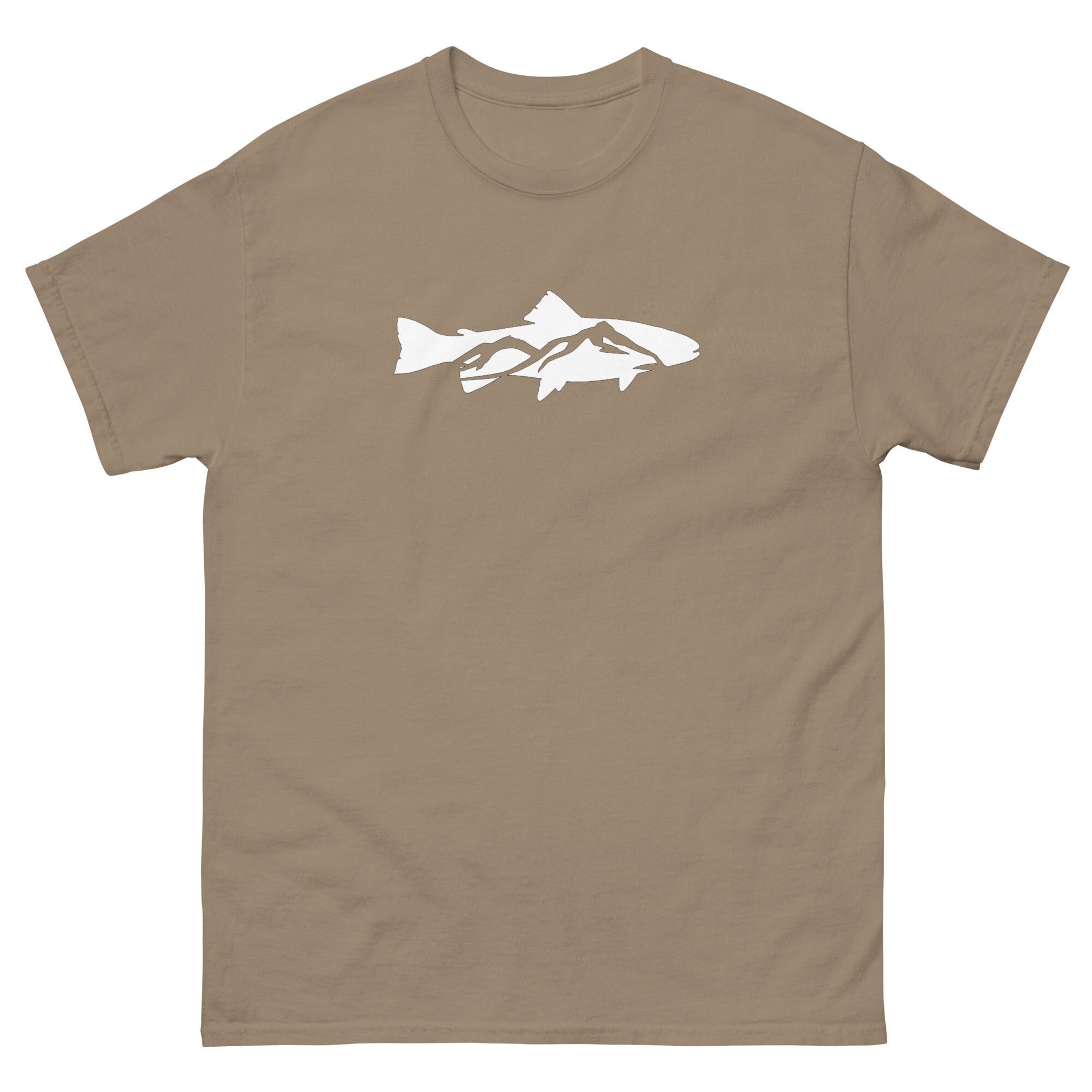 Trout Trees Tee, Fly Fishing Shirt, Men's Fishing Tee, Men's Fly Fishing,  Brook Trout Tee, Rainbow Trout, Salmon, Fly Fishing Gift 