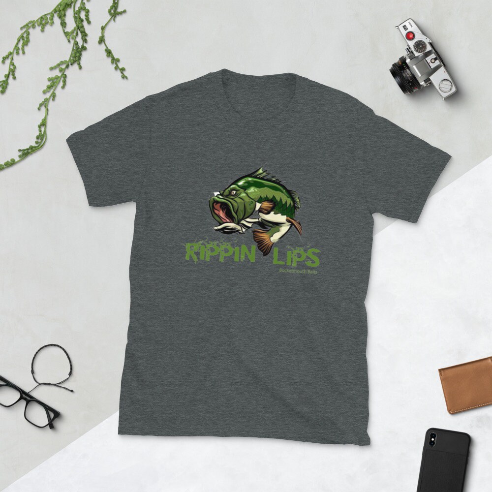 Rippin Lips Bucketmouth Bass Graphic Tee Fishing Graphic Tee - Etsy
