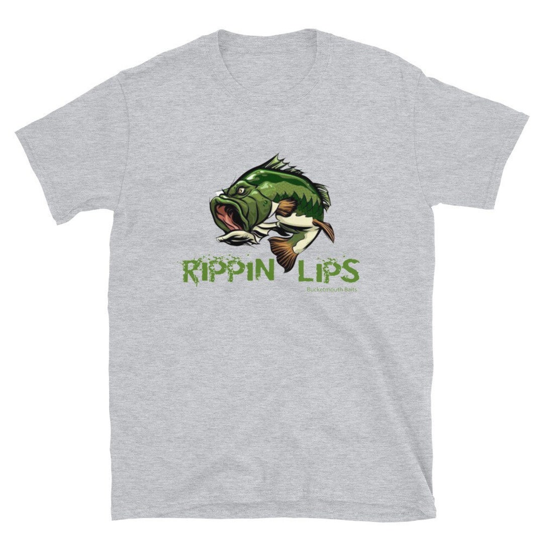 Rippin Lips Bucketmouth Bass Fishing, Fishing Gifts for Men, Fishing ...