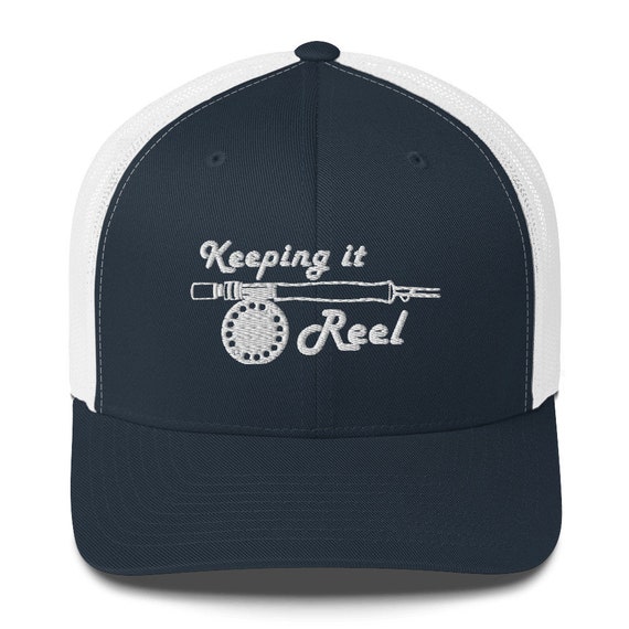 Fly Fishing, Keeping It Reel Trucker Baseball Cap, Fly Fishing Hat