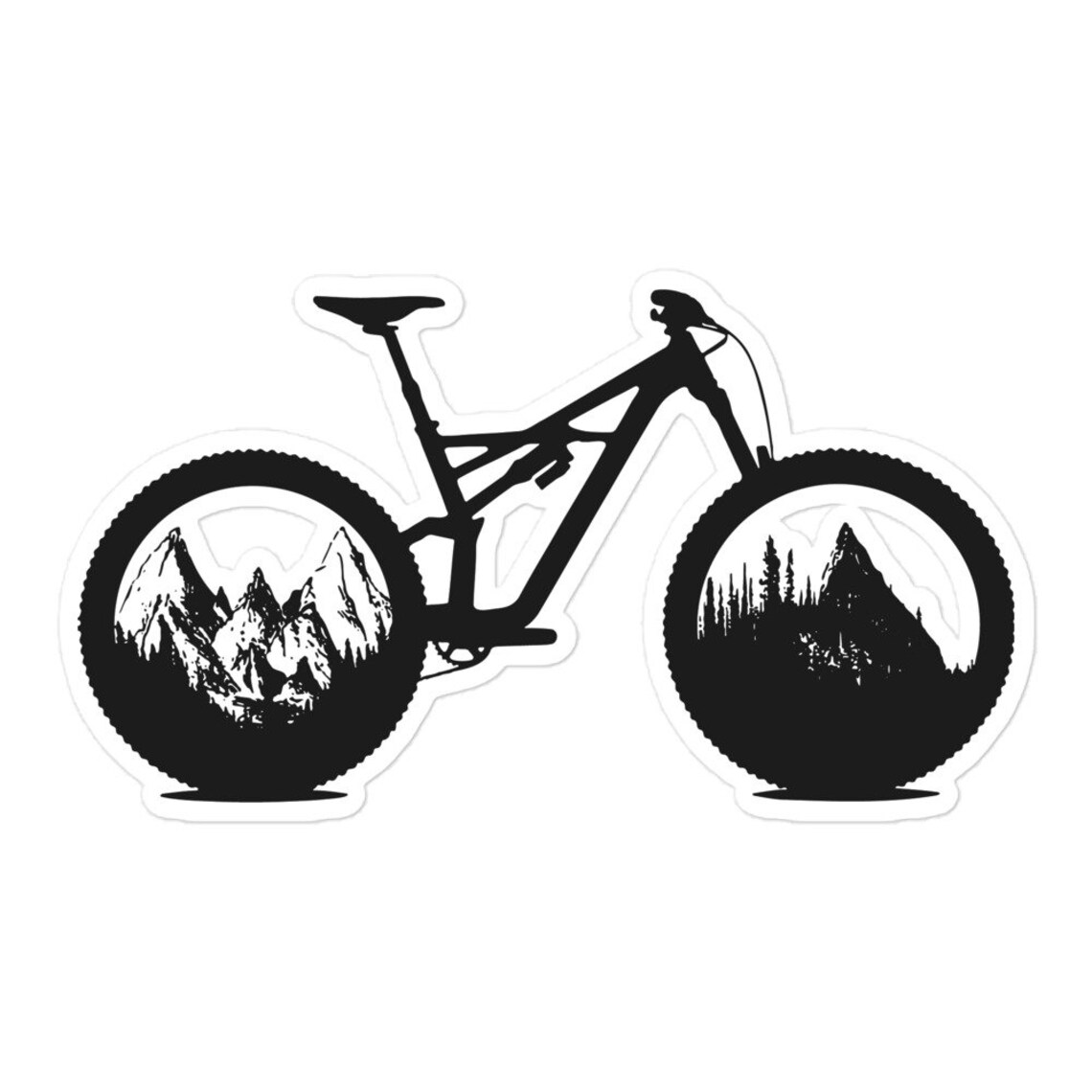 Mountain Biking MTB Biking Decal Sticker Etsy