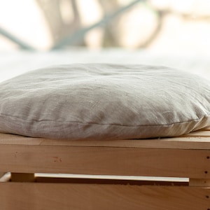 Linen floor cushion / Meditation cushion without the insert / Covers only!! / Buckwheat zafu