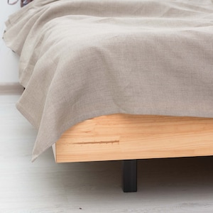 Linen flat sheet - Pure 100% Linen bed sheet - Eco-friendly bedding Farmhouse bedding Any custom size Standart King Euro Body Toddler