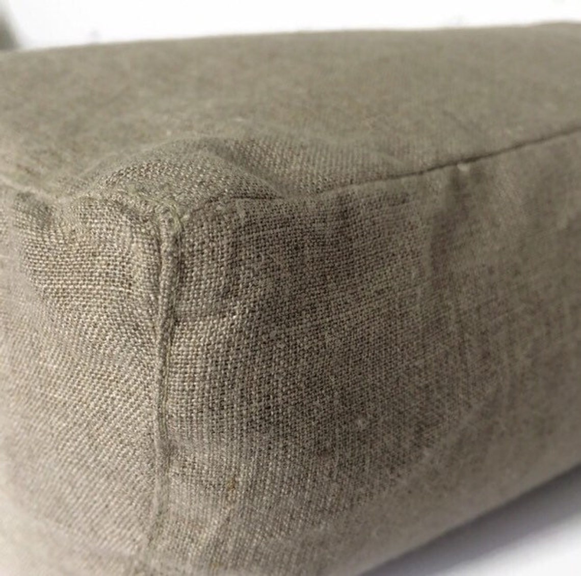 Half Bolster Pillow Case Linen Pillow Cover With the Hidden Etsy
