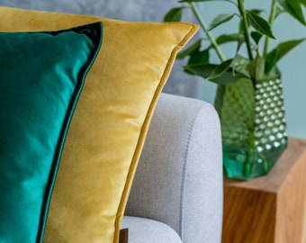 Velvet Throw Pillow Sham: Soft Zippered Pillowcase