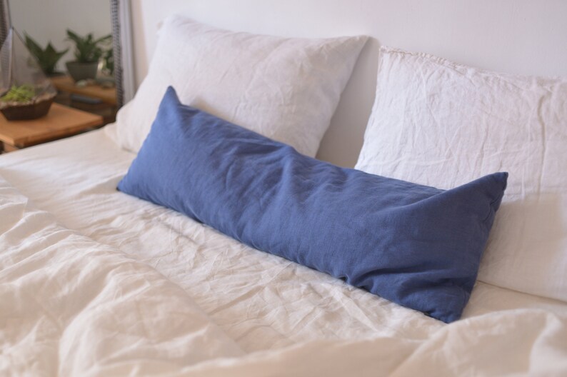 Linen Lumbar Pillowcase Body Pillow Cover Any Custom Size Etsy