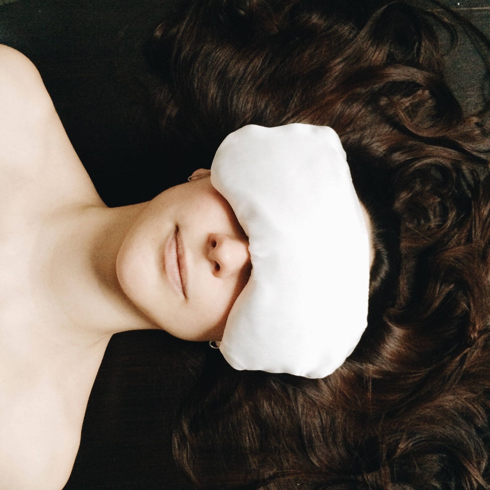 Eye pillow silk Removable cover Stress eye relief Gift for Etsy