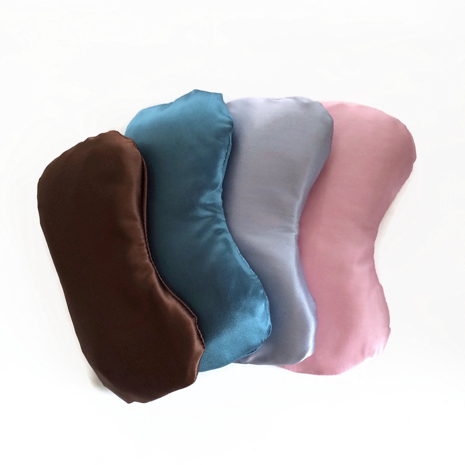 Silk eye pillow Lapis Lazuli gift Crystals eye pillow for Etsy